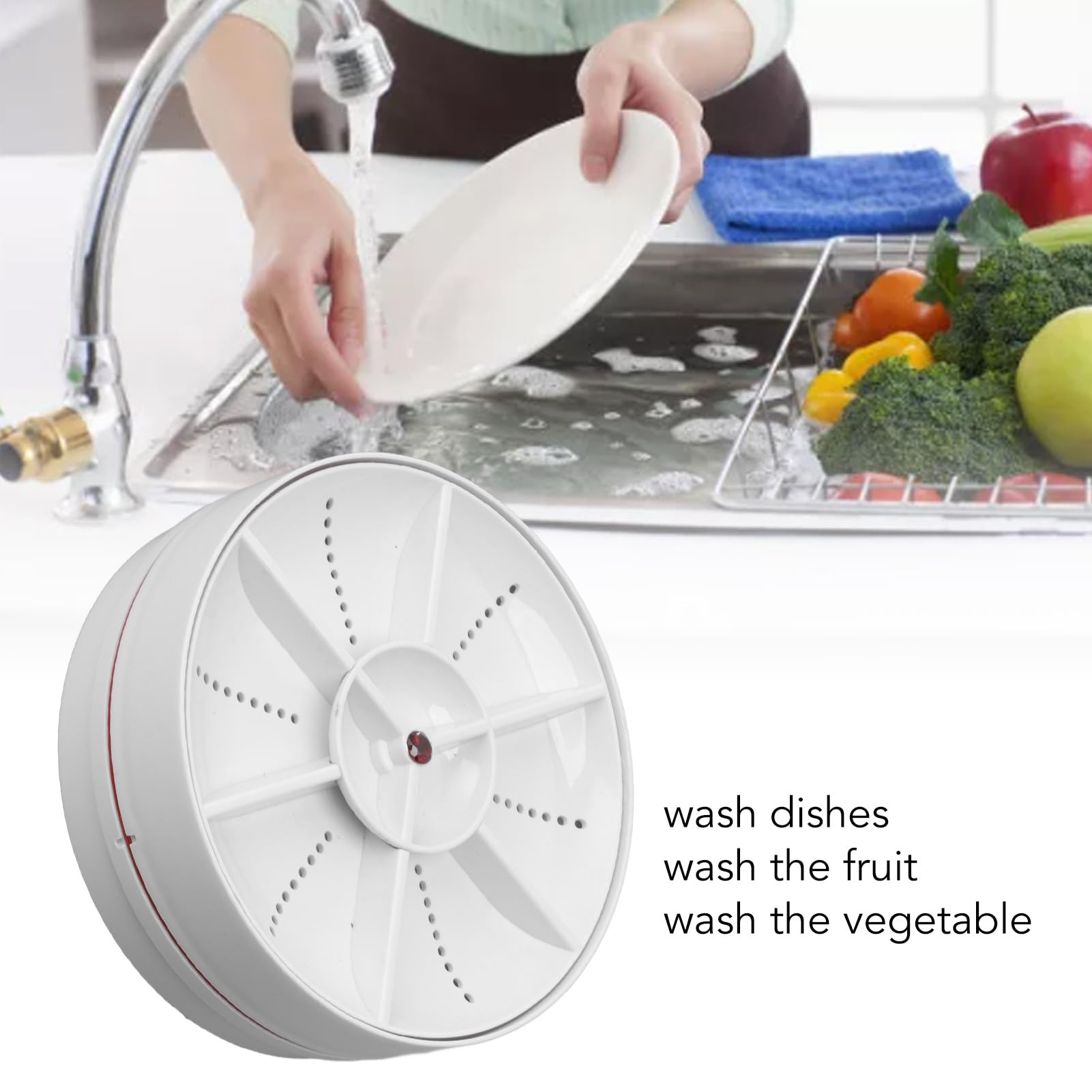 Lavavajillas de encimera, ABS PC 18W Lavavajillas portátil - Imagen 6