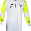 Playera Fly Racing Evo DST para Hombre (Blanco/Amarillo