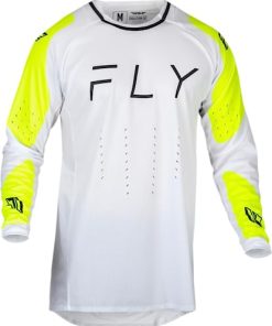 Playera Fly Racing Evo DST para Hombre (Blanco/Amarillo