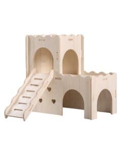 Escondite para hámster Sirvarni - Casa y hábitat de madera
