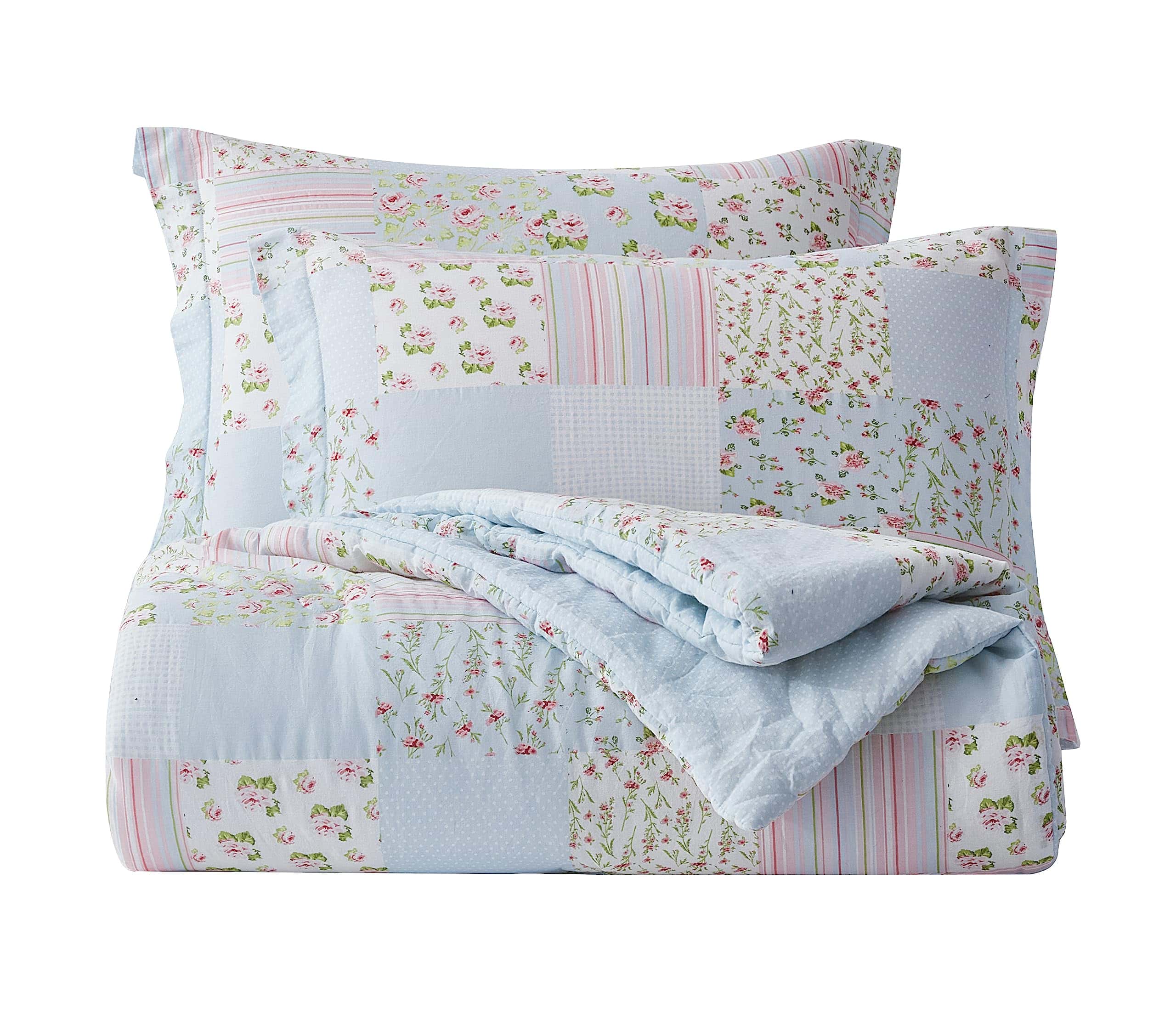Juego de Edredón de Algodón Chezmoi Collection Holly de 2 - Imagen 10