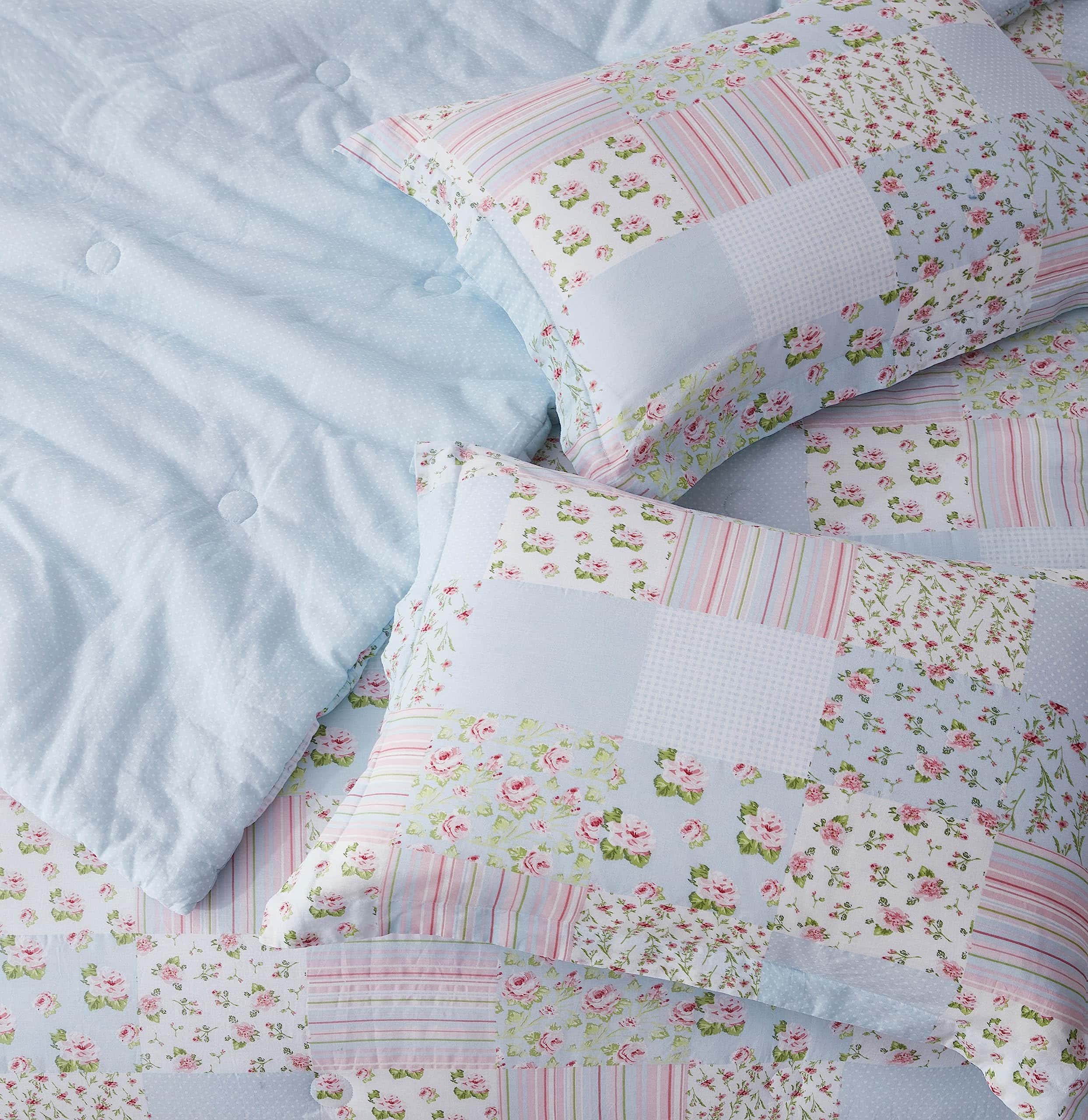Juego de Edredón de Algodón Chezmoi Collection Holly de 2 - Imagen 8