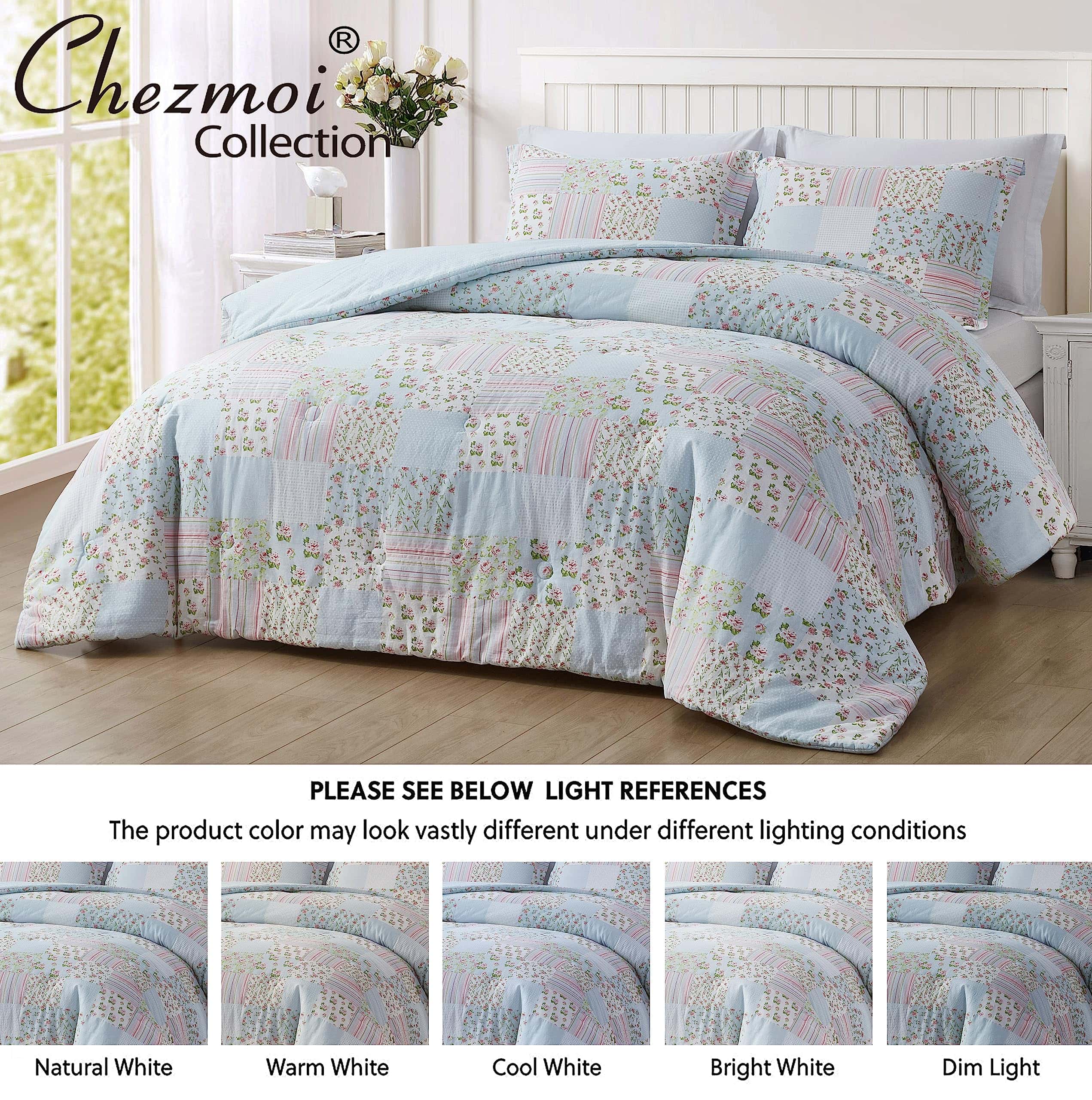 Juego de Edredón de Algodón Chezmoi Collection Holly de 2 - Imagen 6