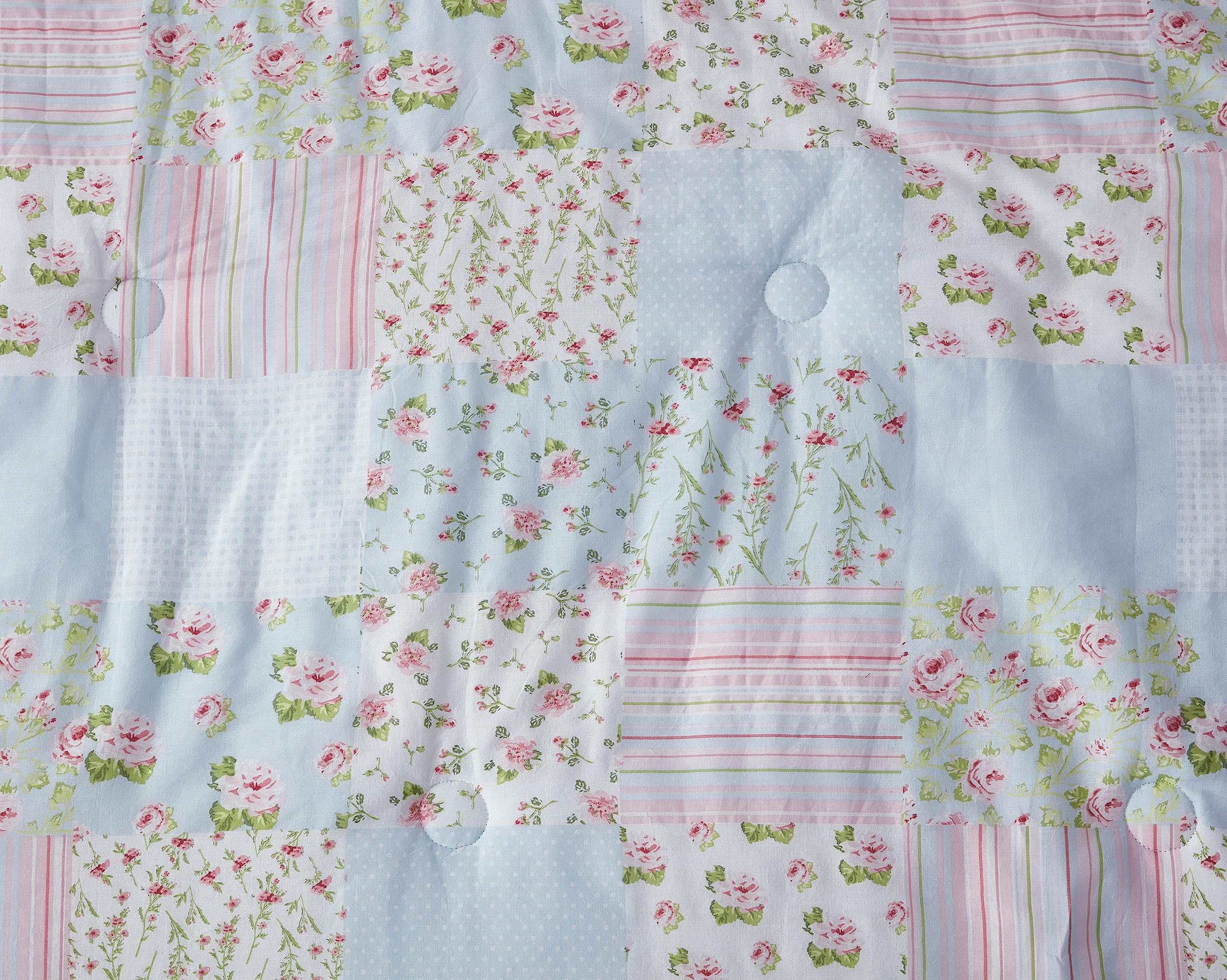 Juego de Edredón de Algodón Chezmoi Collection Holly de 2 - Imagen 5