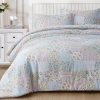 Juego de Edredón de Algodón Chezmoi Collection Holly de 2