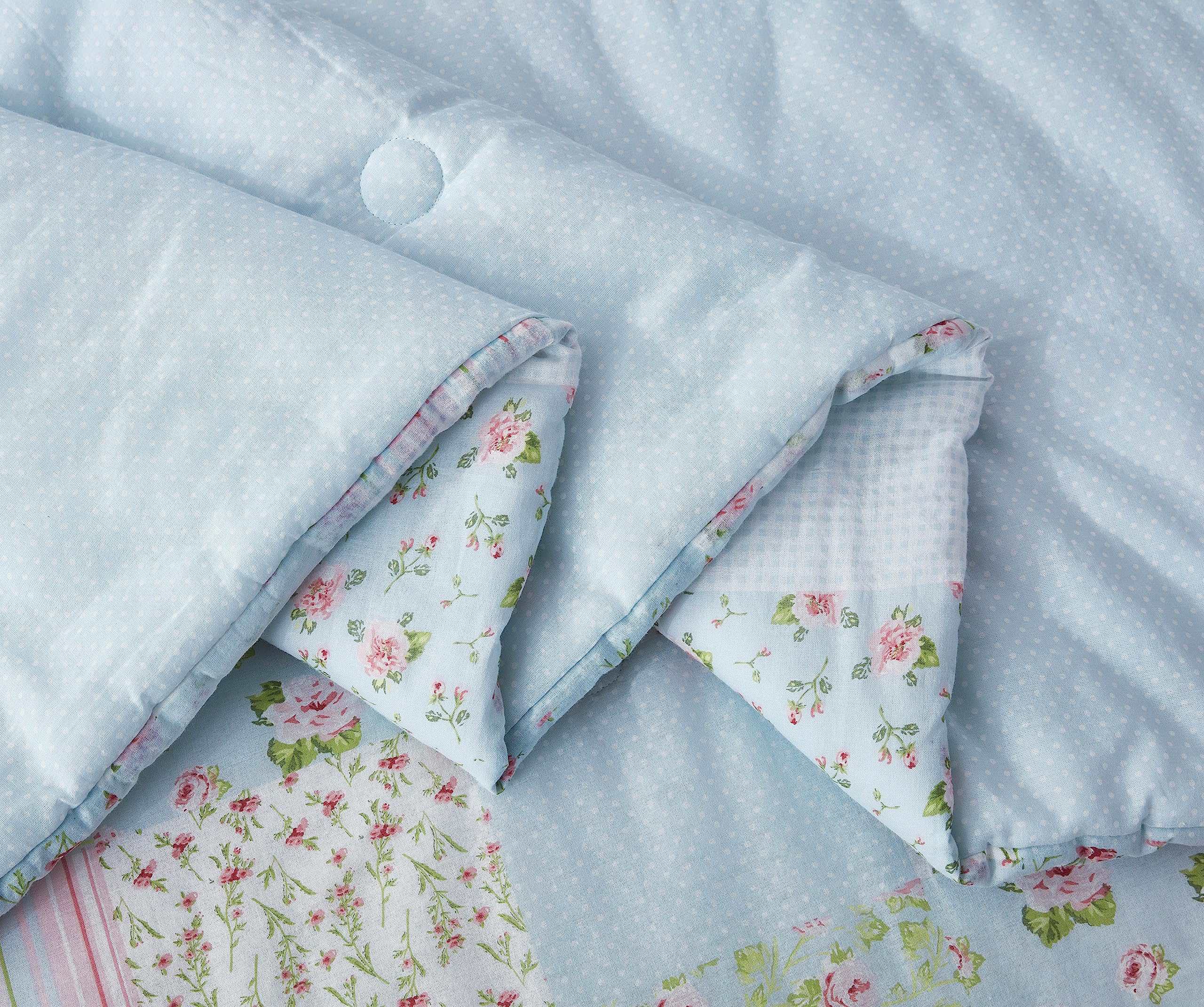 Juego de Edredón de Algodón Chezmoi Collection Holly de 2 - Imagen 9