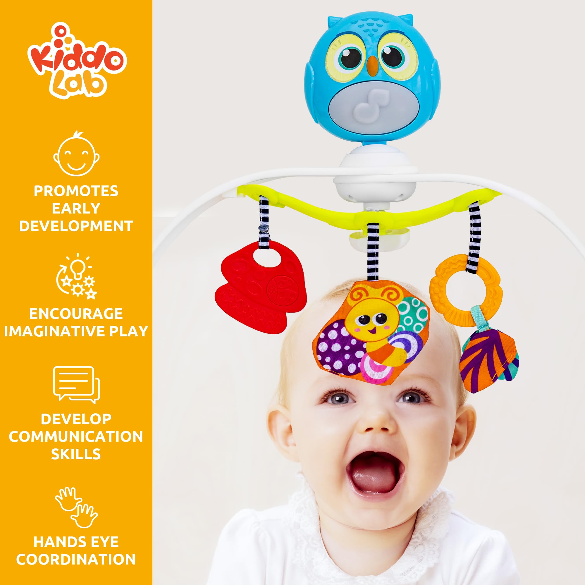 Arco de Juguete para Cochecito de Bebé con Música Relajante - Imagen 6