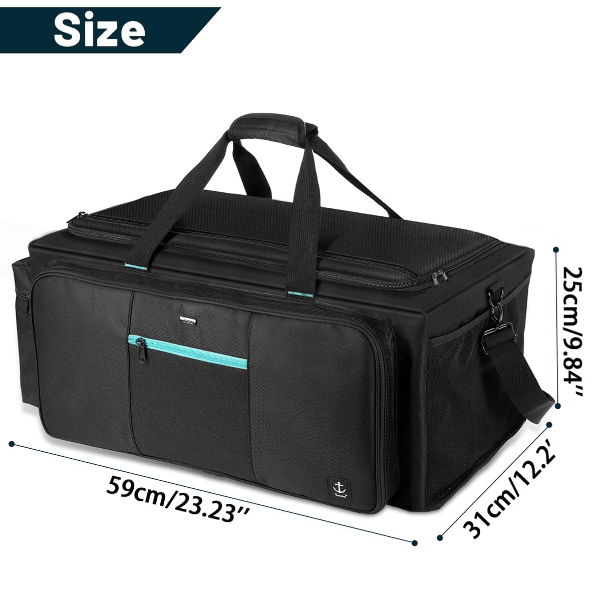 Bolso Grande de DJ Timoxi con Tablero de Soporte Resistente - Imagen 7