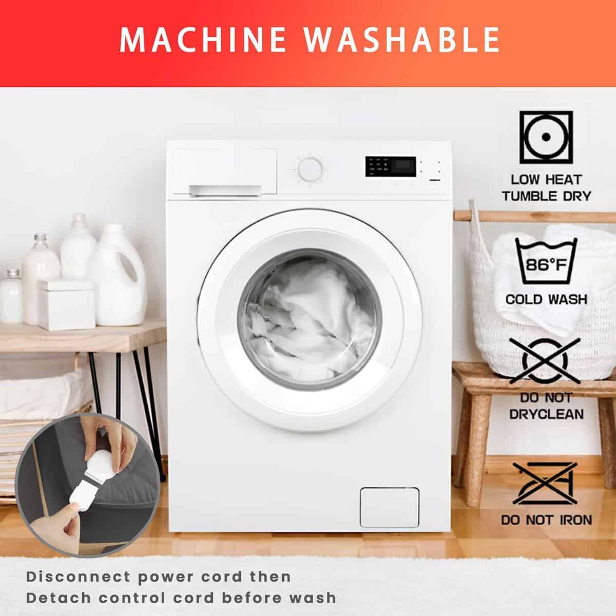 Cobertor de Colchón Eléctrico Tamaño Completo con Control - Imagen 7