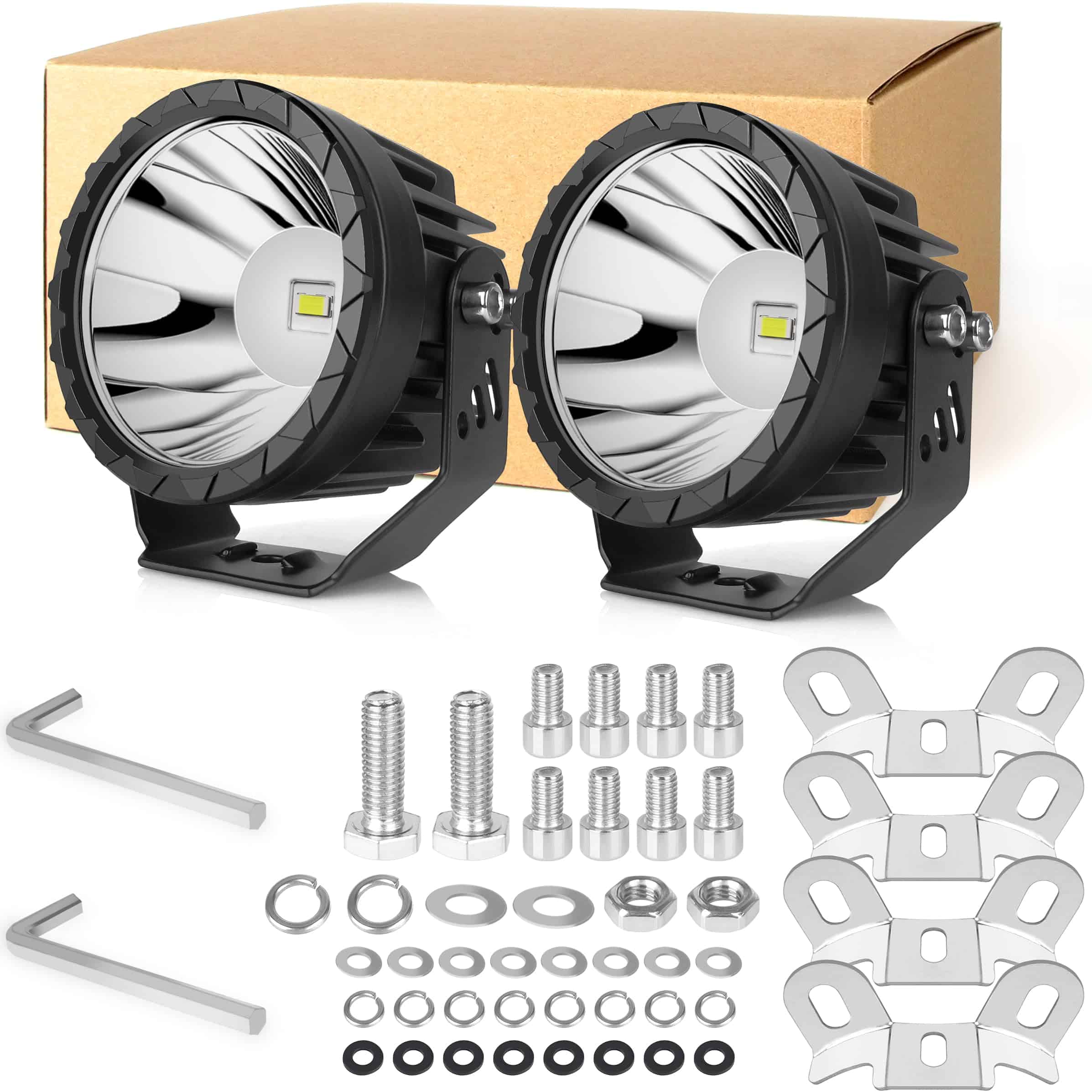 Faros de Niebla Redondos LED XuanBaOffroad de 3.5 Pulgadas - Imagen 8