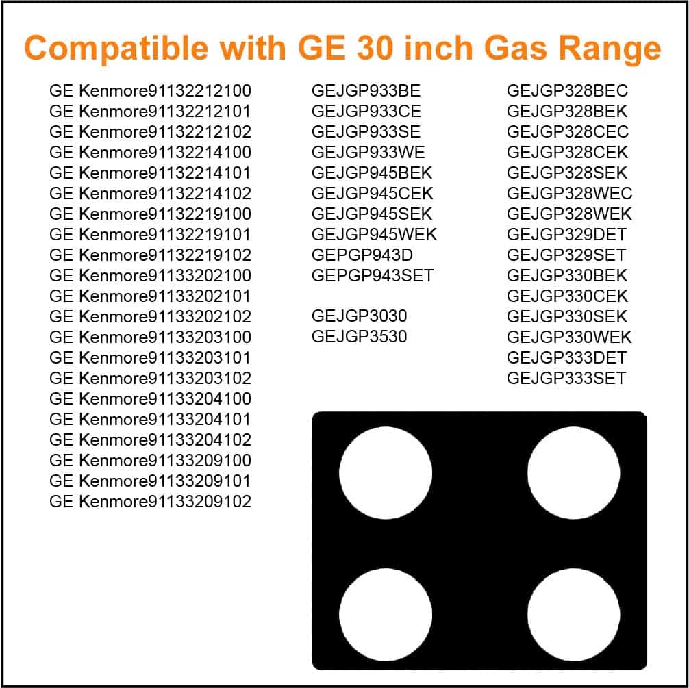 Protector de Estufa para Gas GE de 30 pulgadas - Protector - Imagen 5