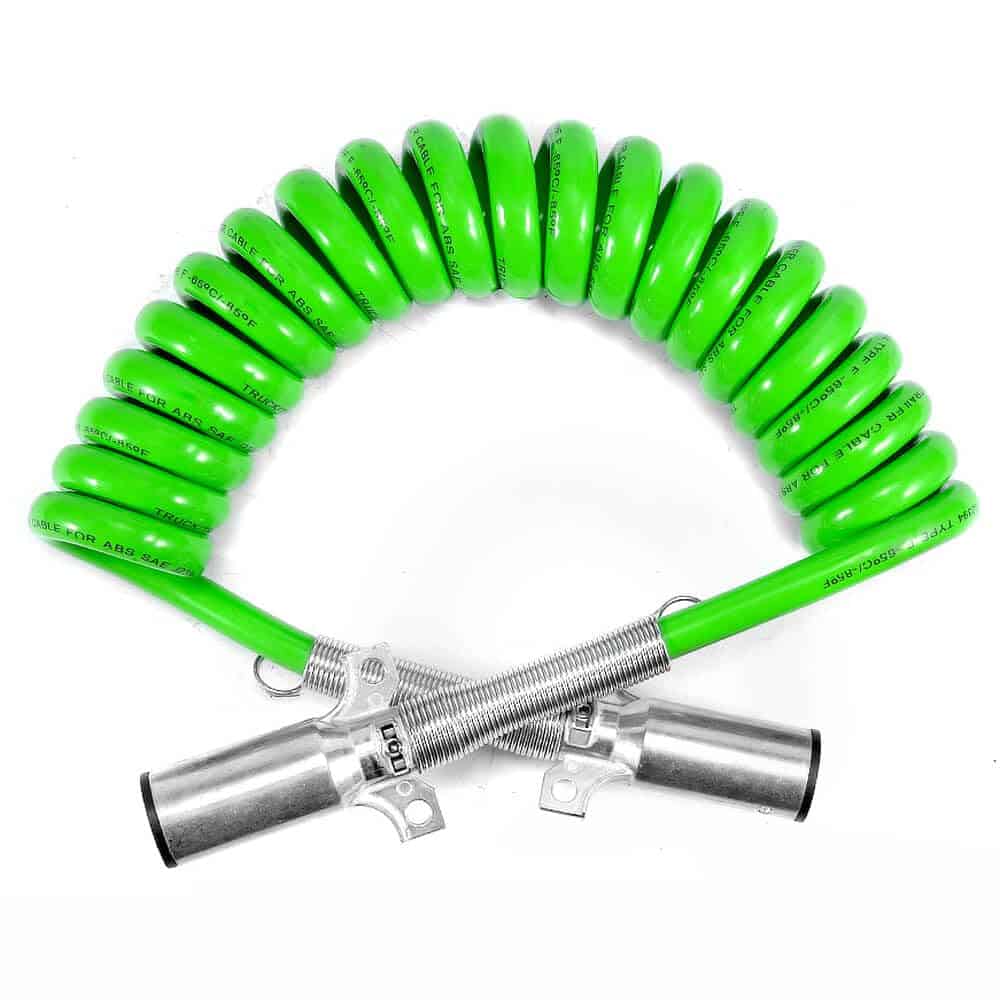 Cable de Corriente para Remolque en Espiral de 7 Vías de