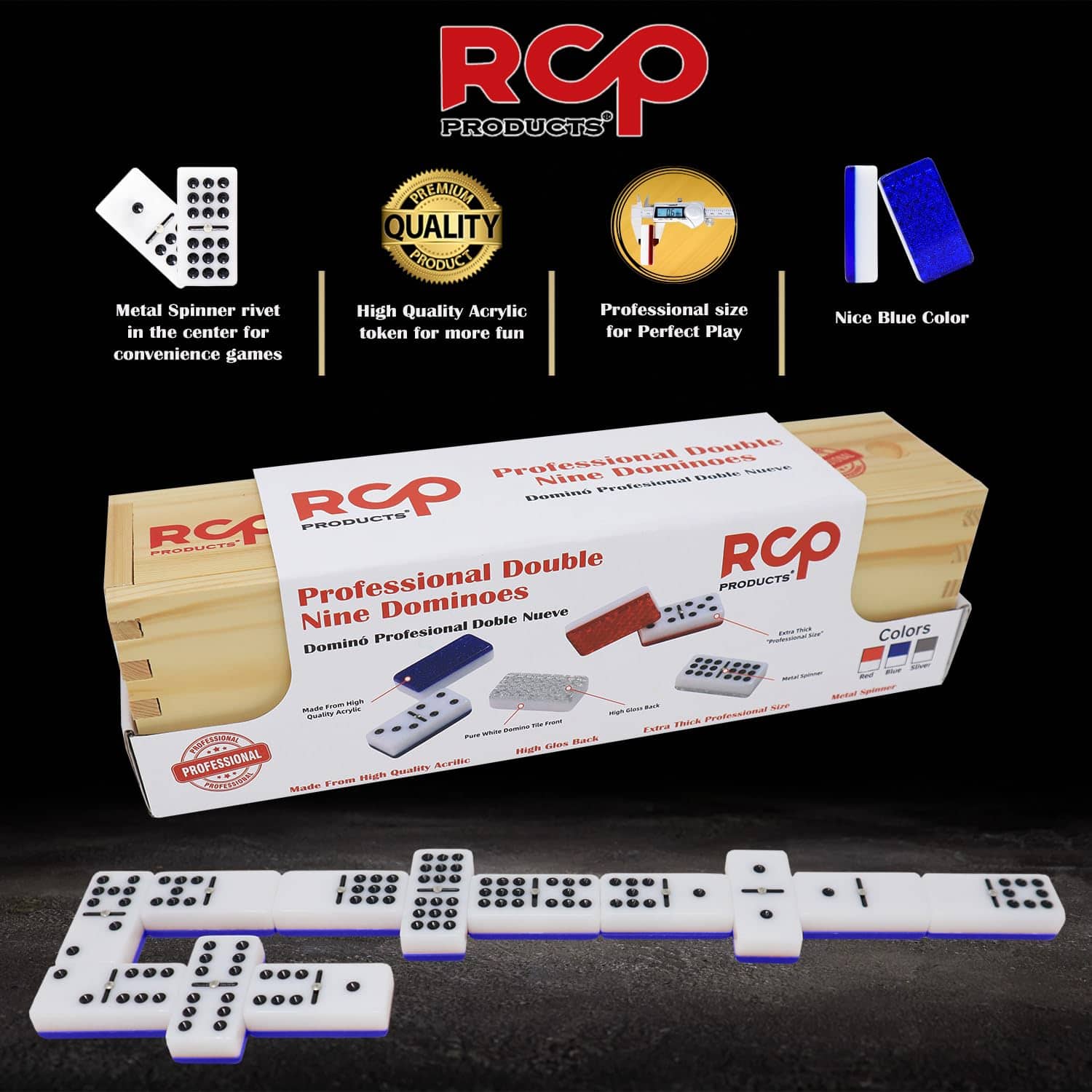 Juego de Dominó doble 9 profesional para adultos de RCP - Imagen 3