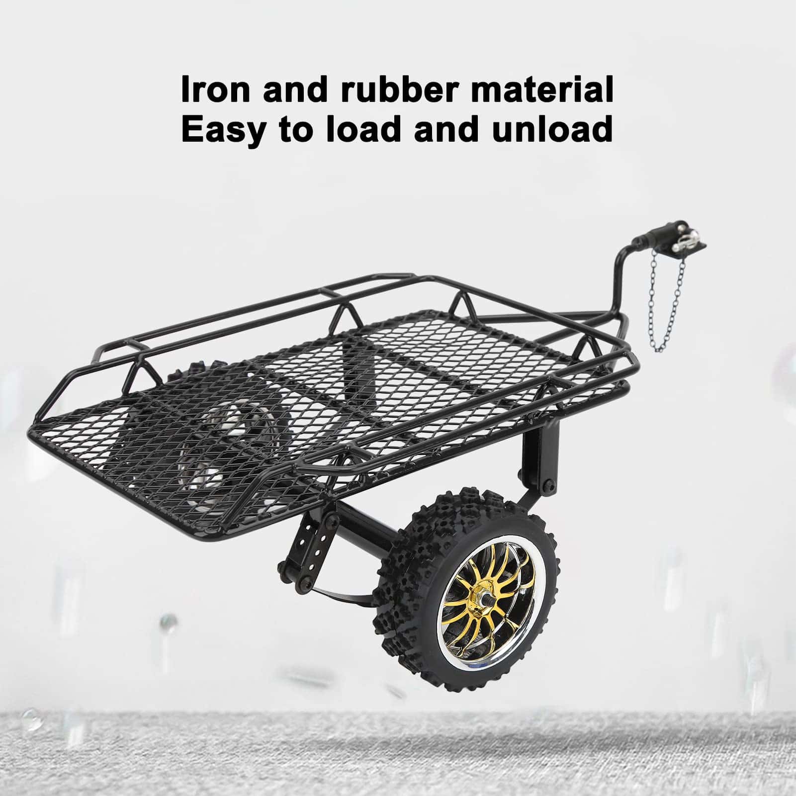 Remolque de Metal para Coches de RC de 300mm/11.8in, - Imagen 4