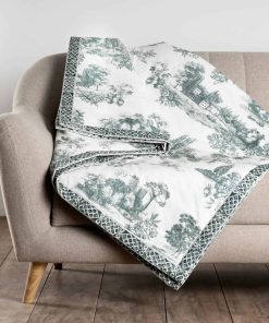 Manta de algodón Maison d' Hermine Trianon, 50"x60", ligera