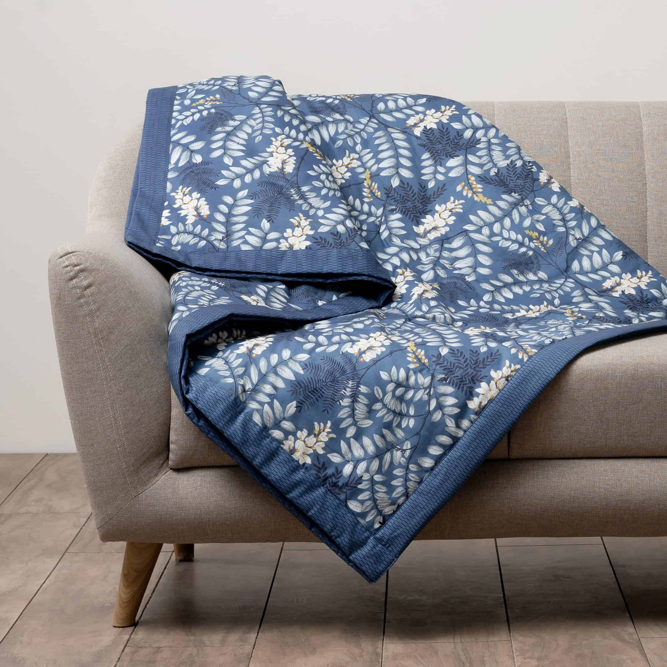 Manta de algodón Maison d' Hermine Feuillage para sofá cama