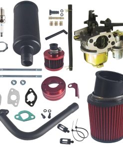Kit de Carburador Filtro de Aire Adaptador -Rojo