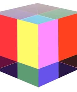 Cubo CMY Colorful de 3.93 pulgadas (100mm) de acrílico,
