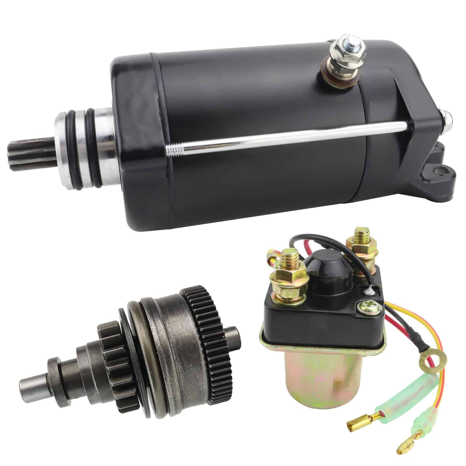 STABSOLI Starter con Bendix & Relé para Kawasaki JL650 SC