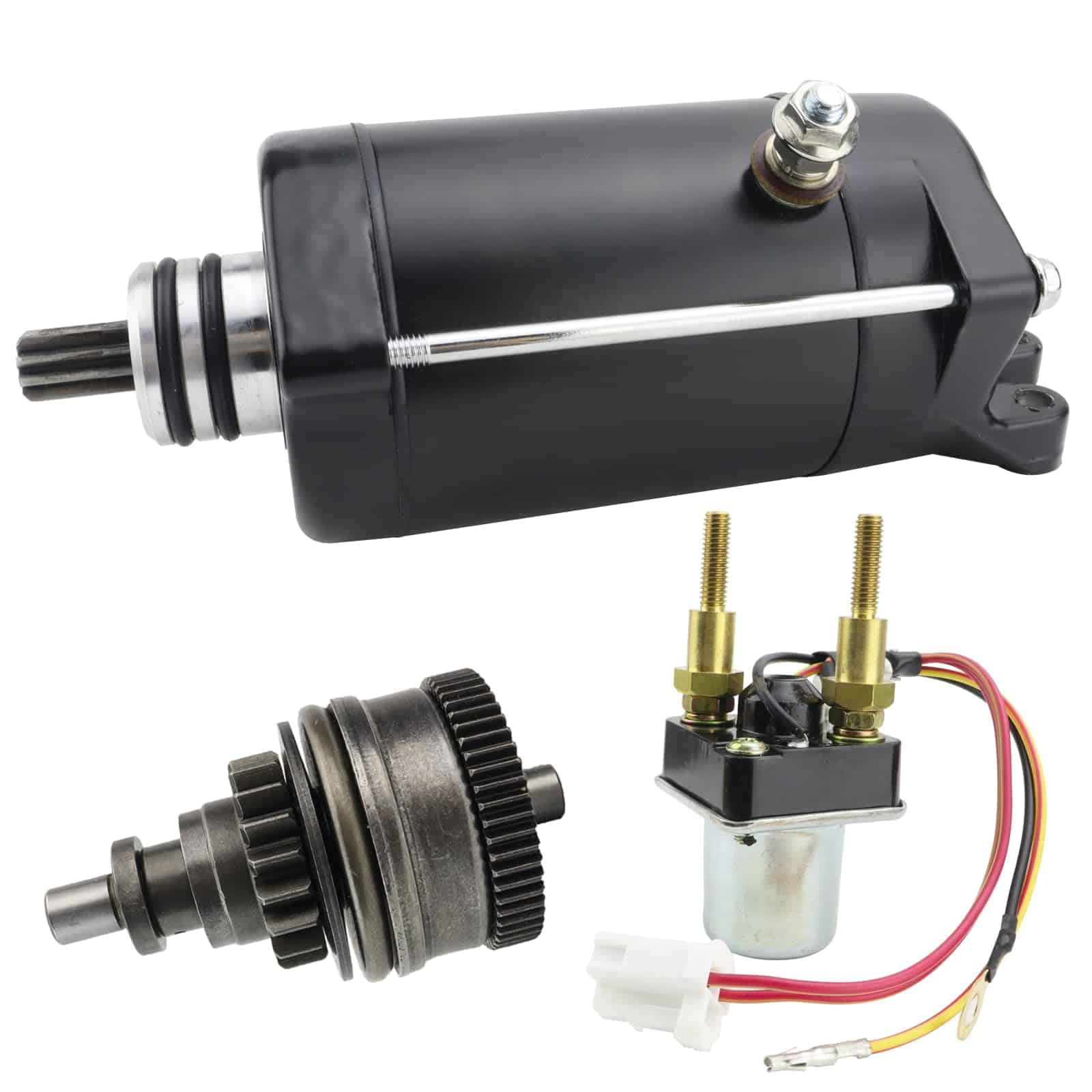 STABSOLI Starter con Bendix y Relay para Kawasaki JH750