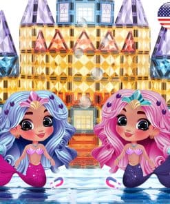 Pequeña Pi Princesa Sirena Bloques de Construcción