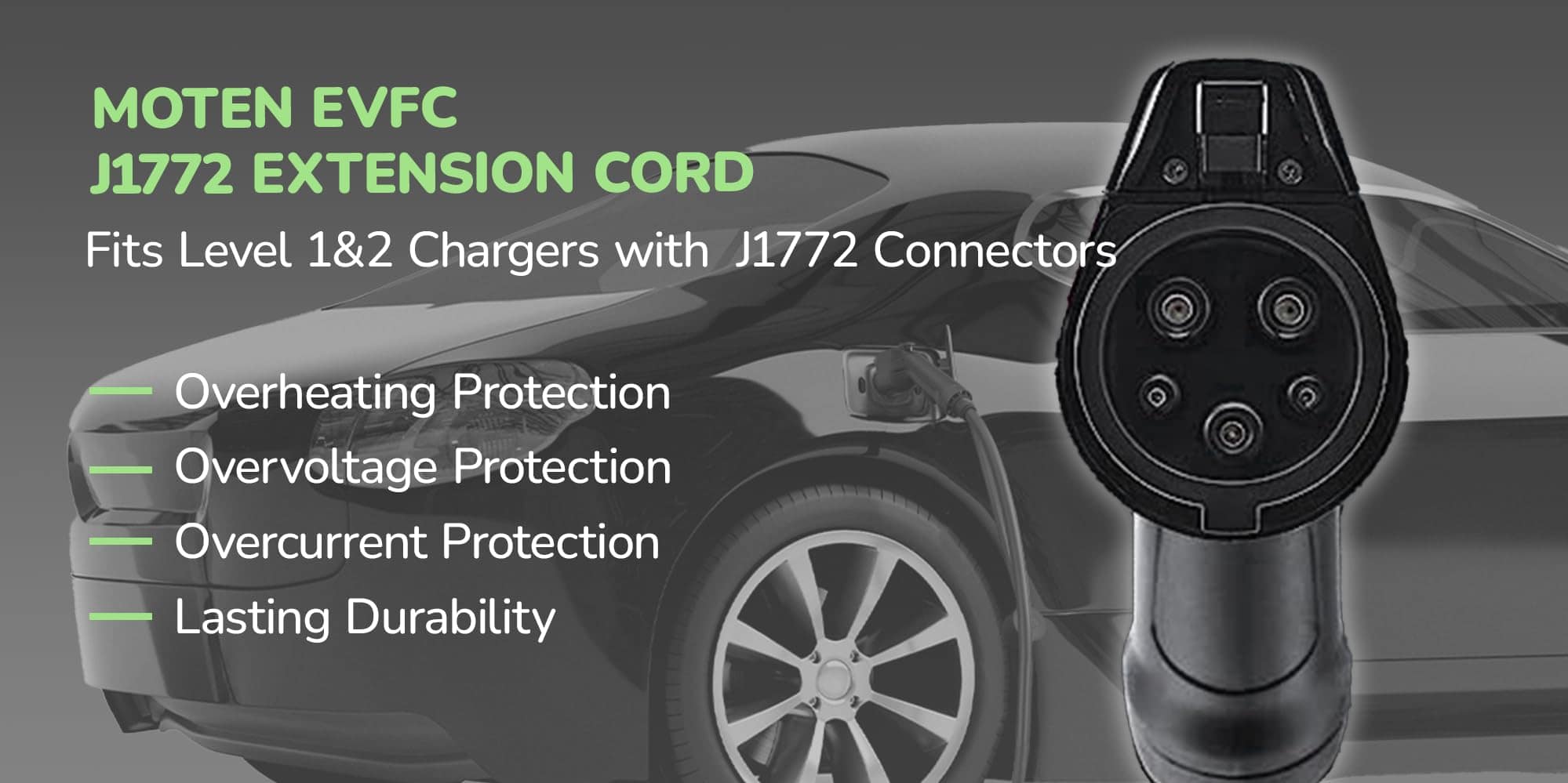 Cable de extensión MOTEN EVFC 21 FT 50 amp AC 240 Volt - Imagen 4