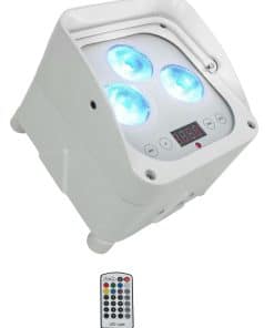 Luz DJ Blanca Resistente al Agua Rockville Wet PAR 50 con