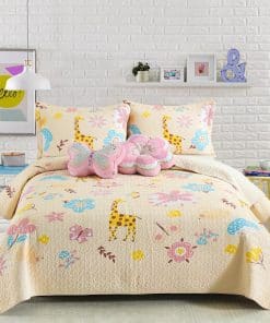 Juego de Colcha Reversible 100% Algodón para Cama Queen