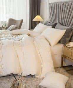 JSZS Juego de Funda Nórdica de Terciopelo Shaggy de Lujo,