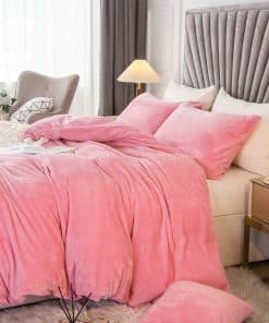 JSZS Juego de Funda de Edredón de Terciopelo Esponjoso,