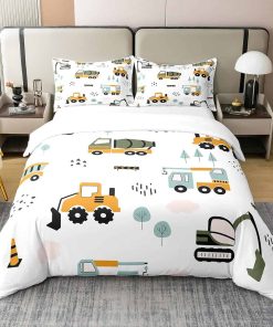 Juego de Funda Nórdica tamaño Completo Vehículos Excavadora