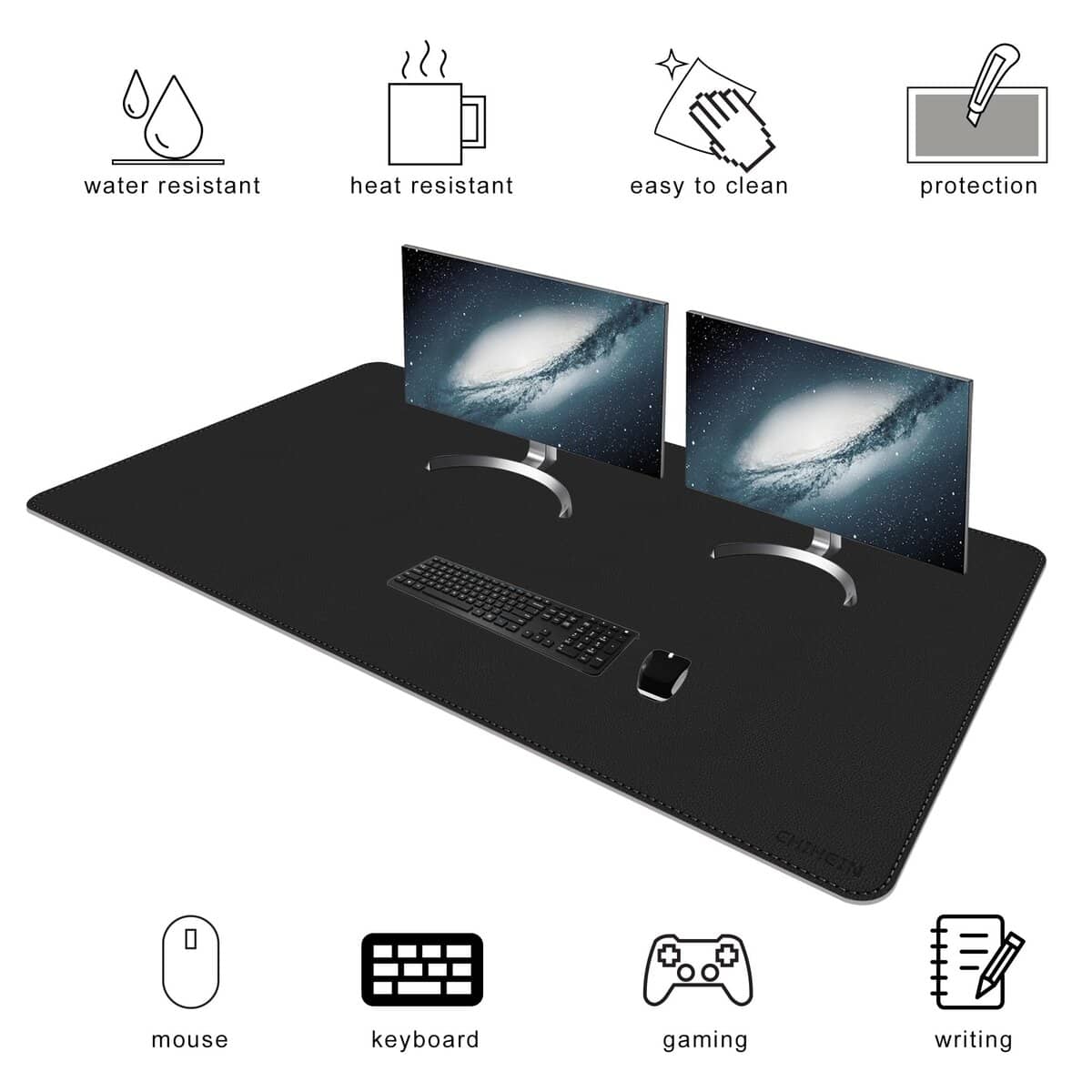 Chihein Alfombrilla de Escritorio Grande de Cuero PU 55.1" - Imagen 7