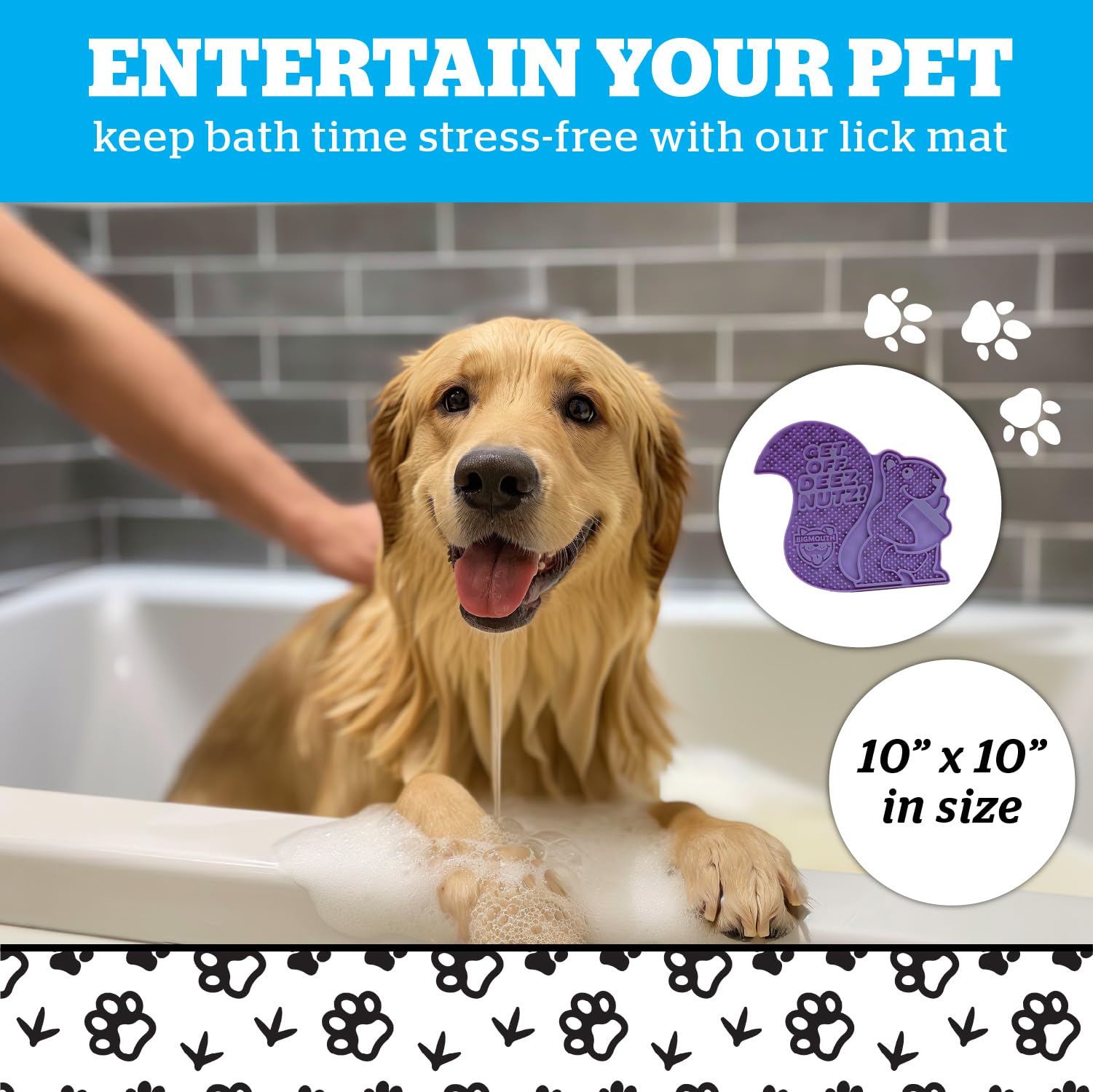 BigMouth Inc Funny Squirrel Lick Mat - Tapete de Lamer para - Imagen 4