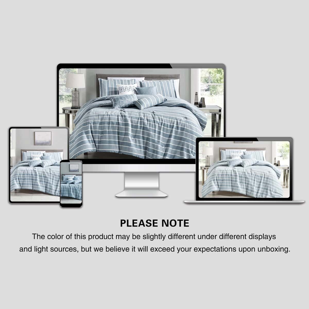 Colcha Abstracta Floral Rosa y Verde ESCA con 2 Fundas de - Imagen 8