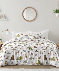 Juego de edredón Sweet Jojo Designs Woodland -Verde Marrón B