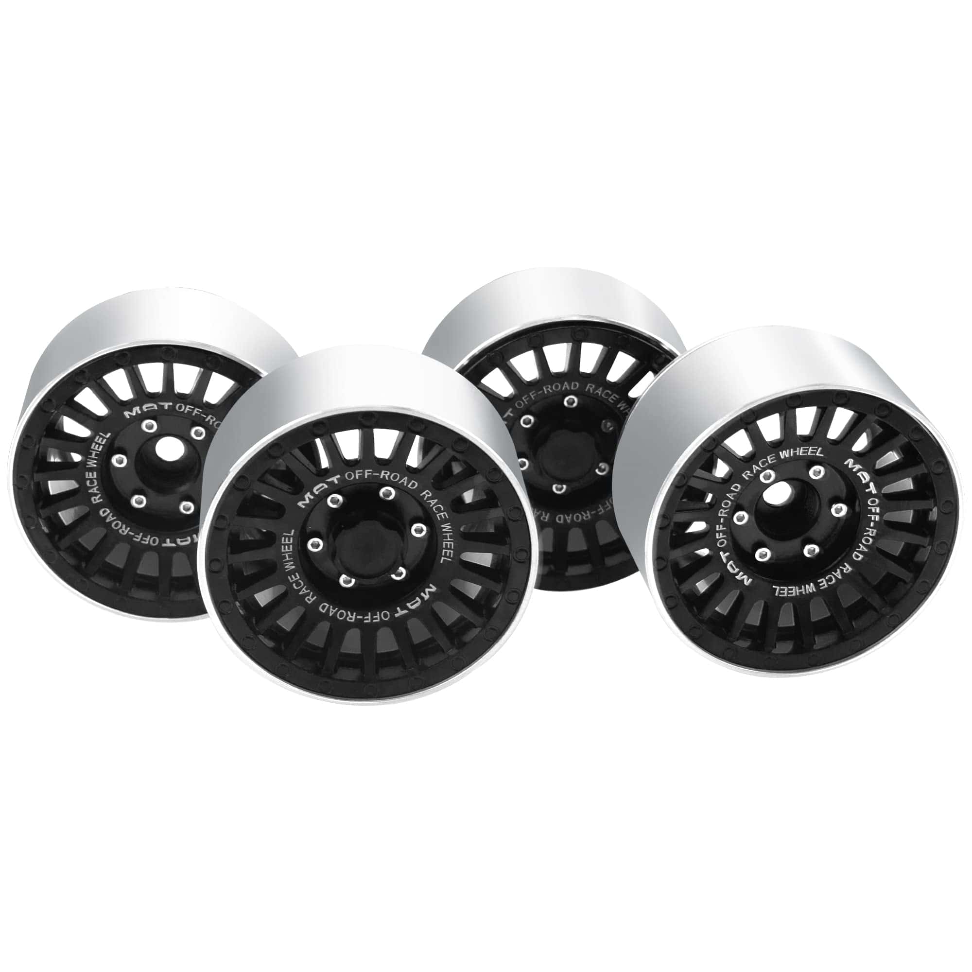 Llantas metálicas con bloqueo de cuentas de 2.2" de ancho - Imagen 5