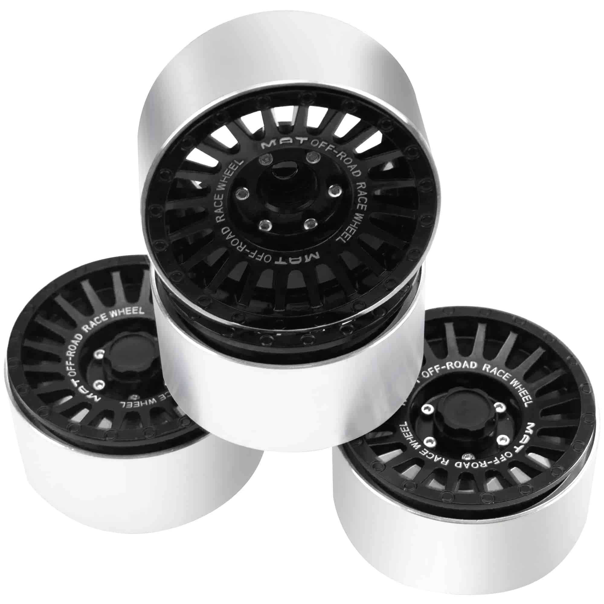 Llantas metálicas con bloqueo de cuentas de 2.2" de ancho - Imagen 4