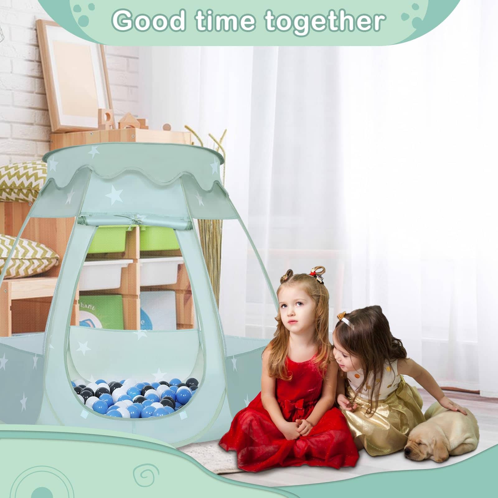 Tienda de Juego con Pelotas Wilhunter para Niños con 50 - Imagen 4