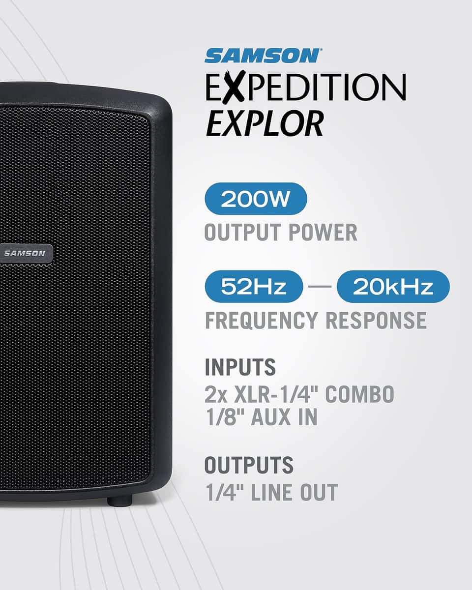 Sistema de Altavoz Bluetooth Portátil Samson Expedition - Imagen 6
