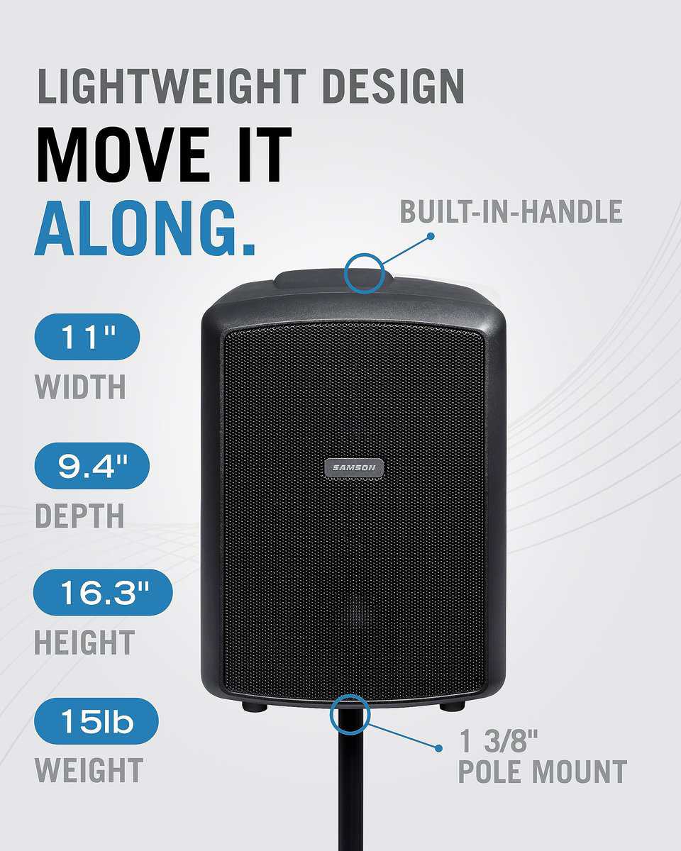 Sistema de Altavoz Bluetooth Portátil Samson Expedition - Imagen 3