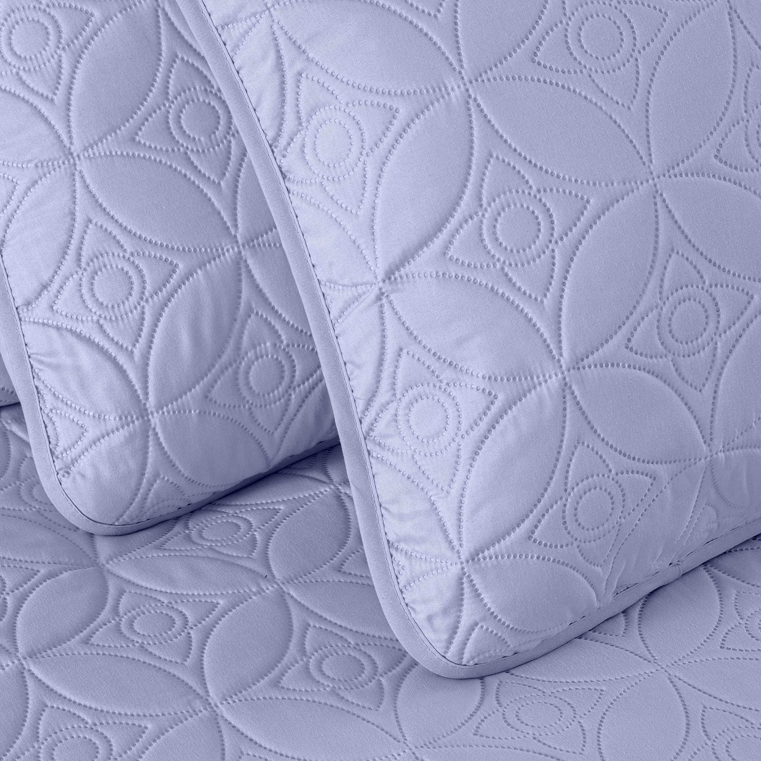 Juego de Colcha y Cubrecamas con Acolchado de Medallón - Imagen 5