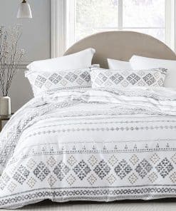 Bedduvit Juego de Funda de Edredón Boho Queen - Funda de