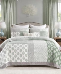 Colcha Floral Queen Y-PLWOMEN - Juego de 3 Piezas de