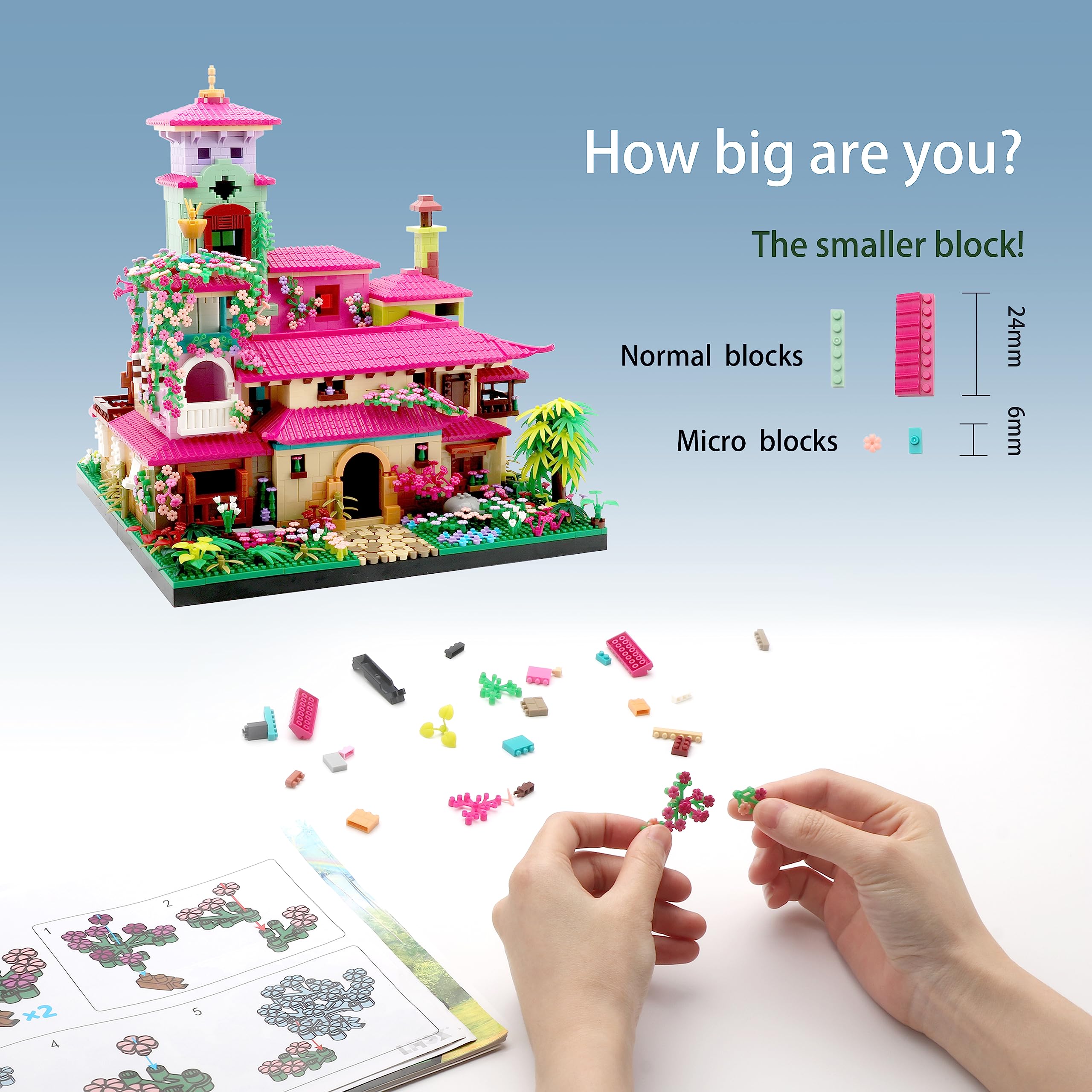 Set de Bloques de Construcción en Miniatura de Casa de - Imagen 3