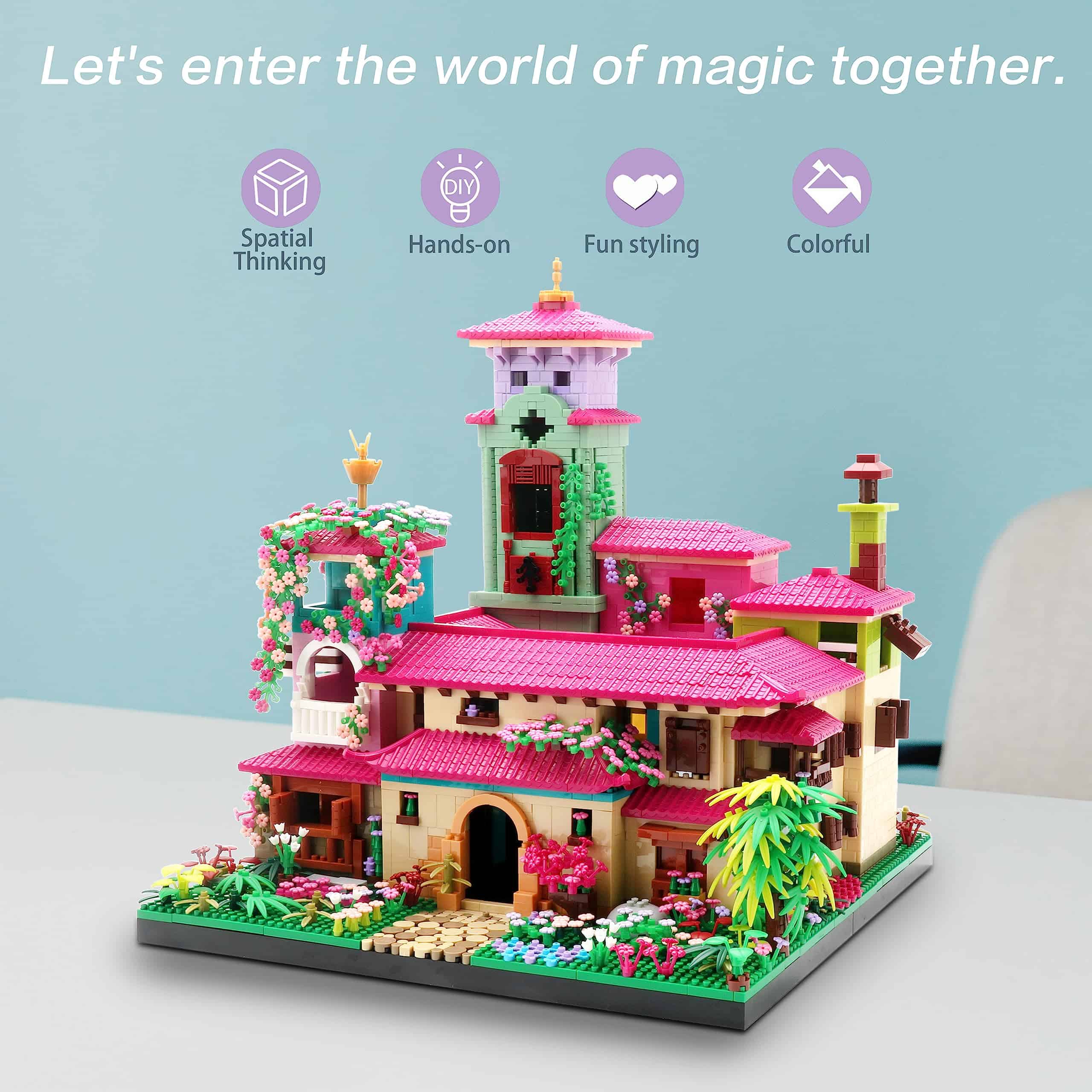 Set de Bloques de Construcción en Miniatura de Casa de - Imagen 9