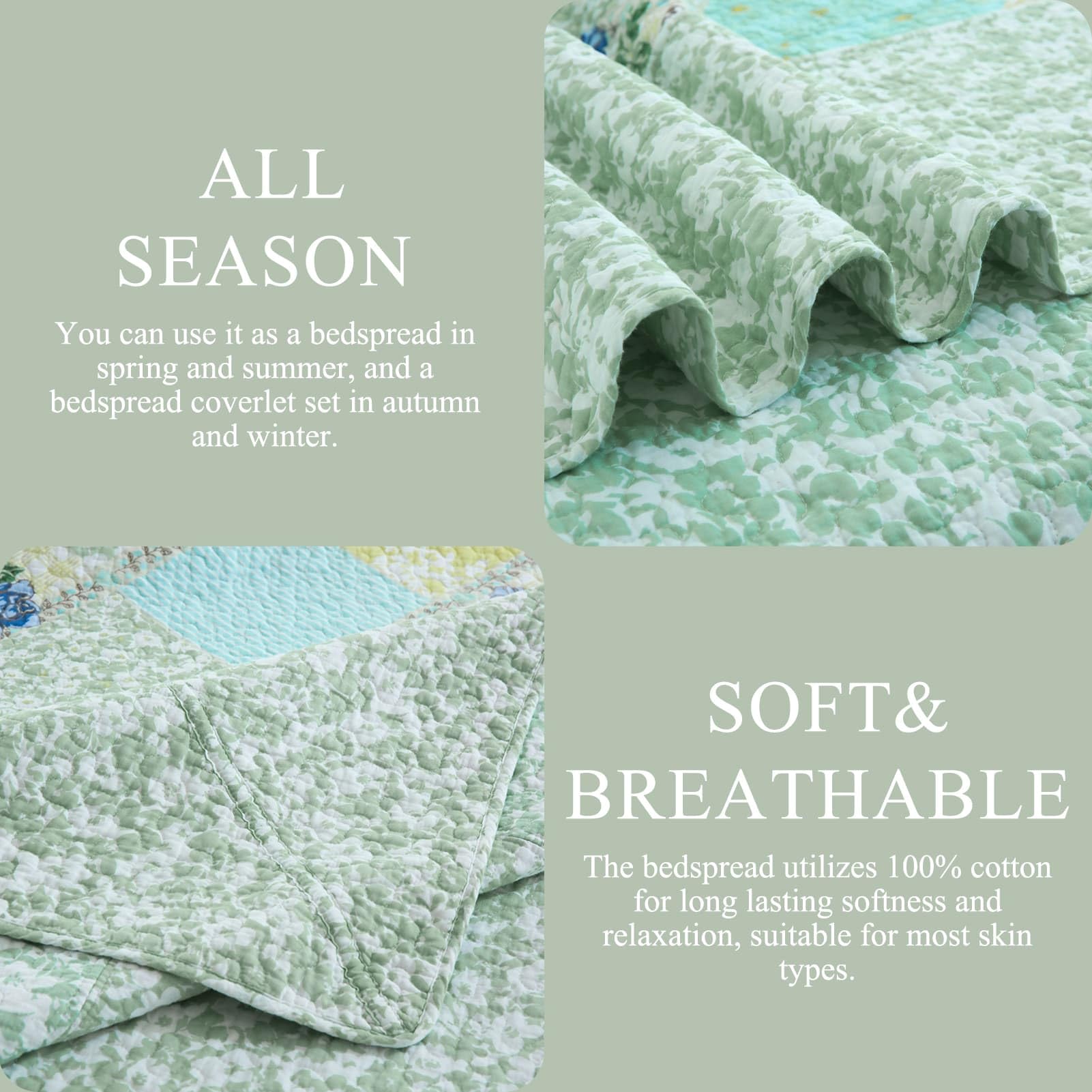 Edredones Florales King Size DDUOXIN - Edredón Reversible - Imagen 8