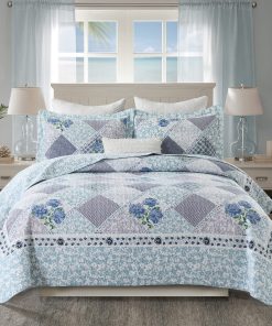 Colcha floral DDUOXIN para cama King Size 120"x120" - 100%