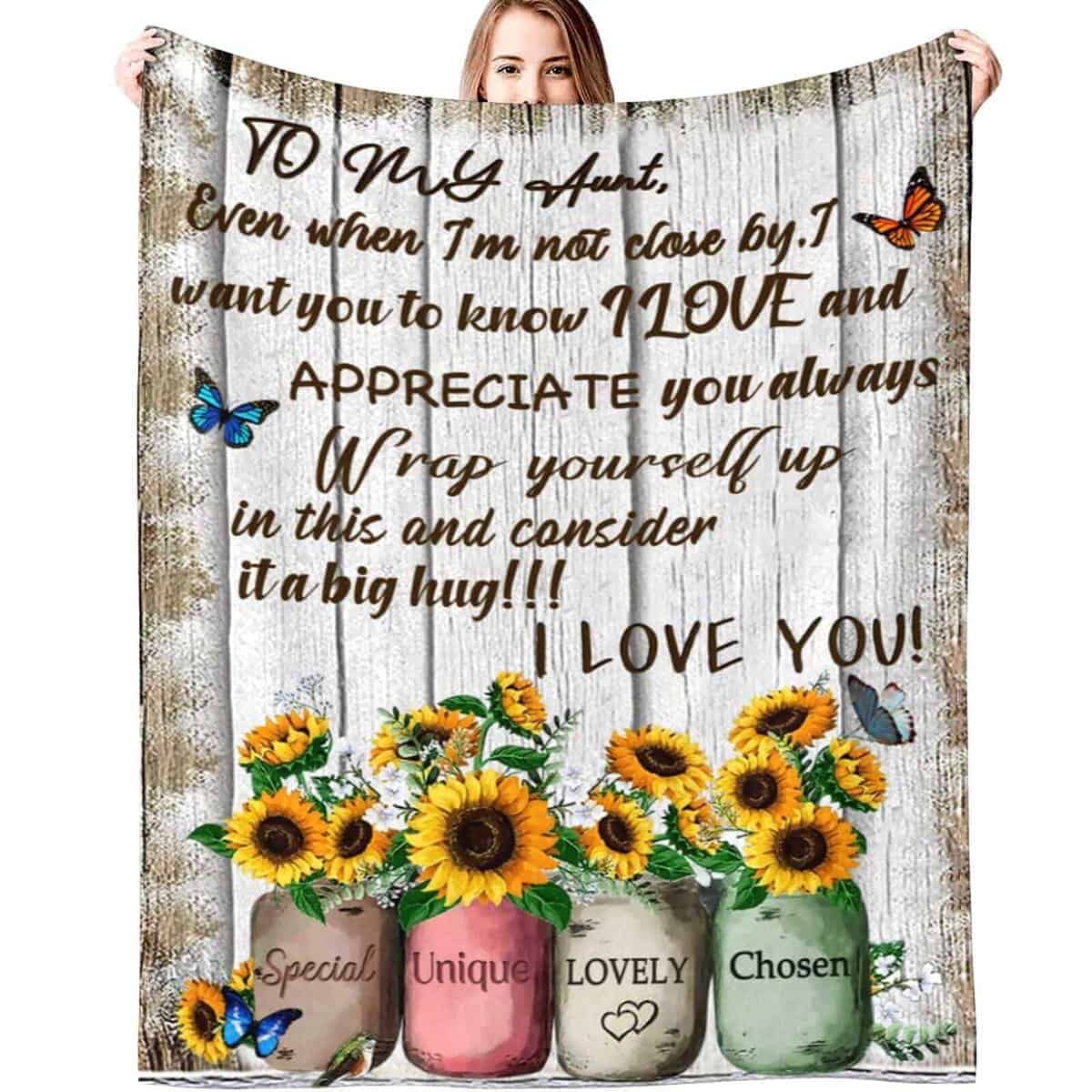 Manta Regalos La Mejor Tía del Mundo Regalos de Sobrina