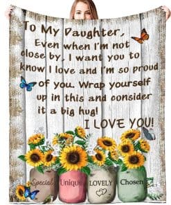 Manta XeaGiasy Para Mi Hija Regalos para Hija de Papá Mamá