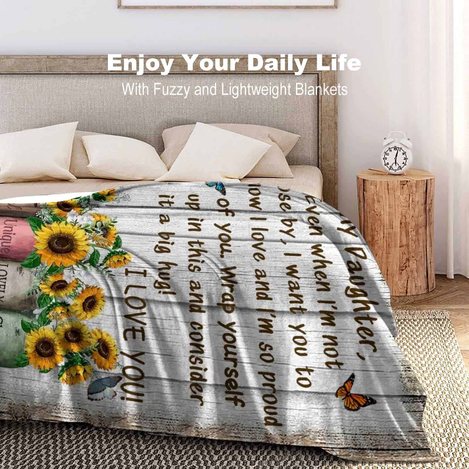 Manta XeaGiasy Para Mi Hija Regalos para Hija de Papá Mamá - Imagen 7